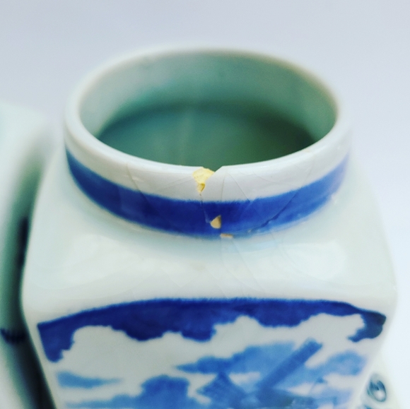 Delft Blauw Handpainted Spice Canister Set - Picture 5 of 5